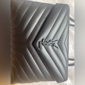 Ysl Loulou bag - medium All black hardware